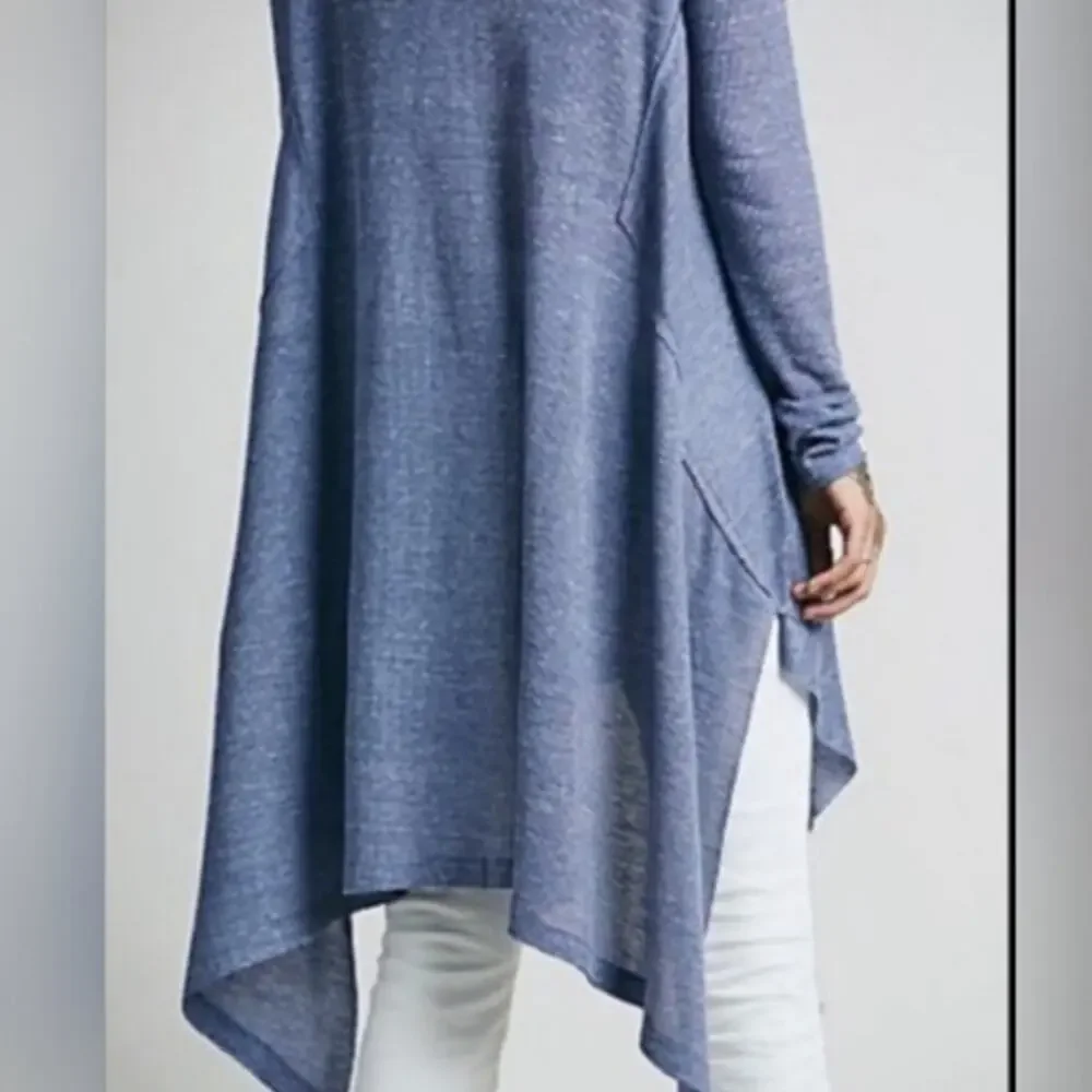 Free People We the Free Blue Wonder Tunic Top size M